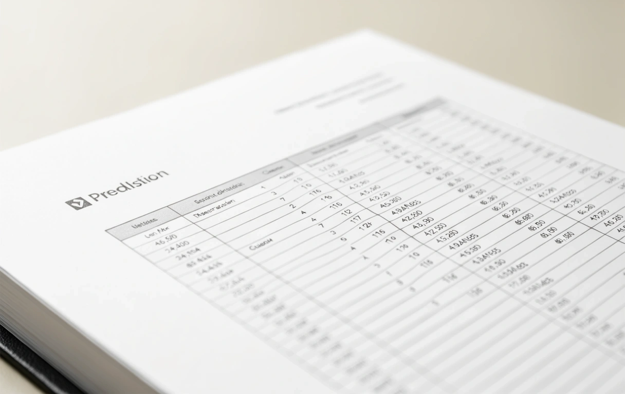 Financial documentation detail